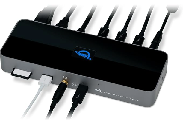 OWC 11-Port Thunderbolt Dock with 4 Ports, 4 USB Ports, Ethernet, Audio, and Card Reader Functionality for Thunderbolt 3 Mac or Thunderbolt 4 PC