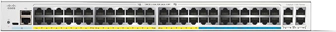 Cisco Catalyst 1300-48MGP-4X Managed Switch, 32 Port GE, 16 Port 2.5GE, PoE, 4x10GE SFP+, Limited Lifetime Protection (C1300-48MGP-4X)