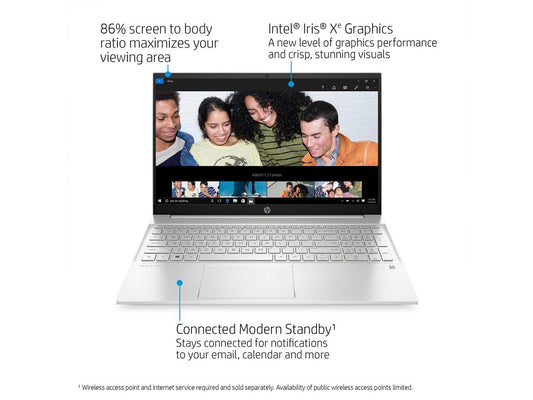 HP Pavilion Laptop, 15.6" FHD Touchscreen, 13th Gen Intel Core i7-1355U, 32GB RAM, 1TB PCIe SSD, Webcam, Type-C, FP Reader, Backlit KB, Wi-Fi 6, Windows 11 Pro, White