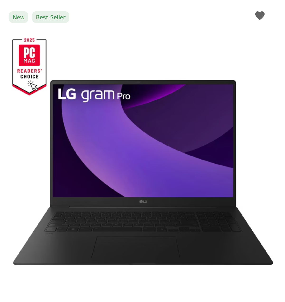 LG gram Pro 17 Inch, Thin and Lightweight Laptop, Windows 11 Pro, Intel® Evo™ Edition - Intel® Core™ Ultra 9, 32GB RAM, 2TB SSD, RTX 5050, Black